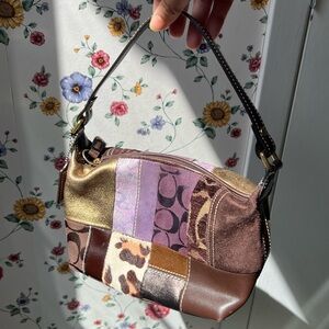 Patchwork Coach vintage Shoulder Bag